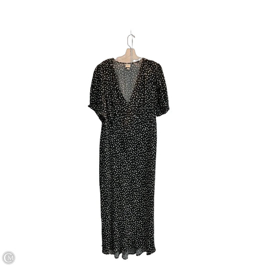 Dress Casual Maxi By A New Day In Polkadot Pattern, Size: Xxl