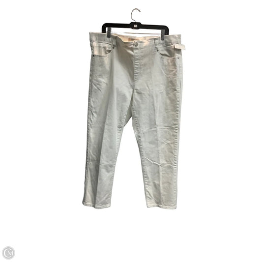 Jeans Straight By Liverpool In White, Size: 20