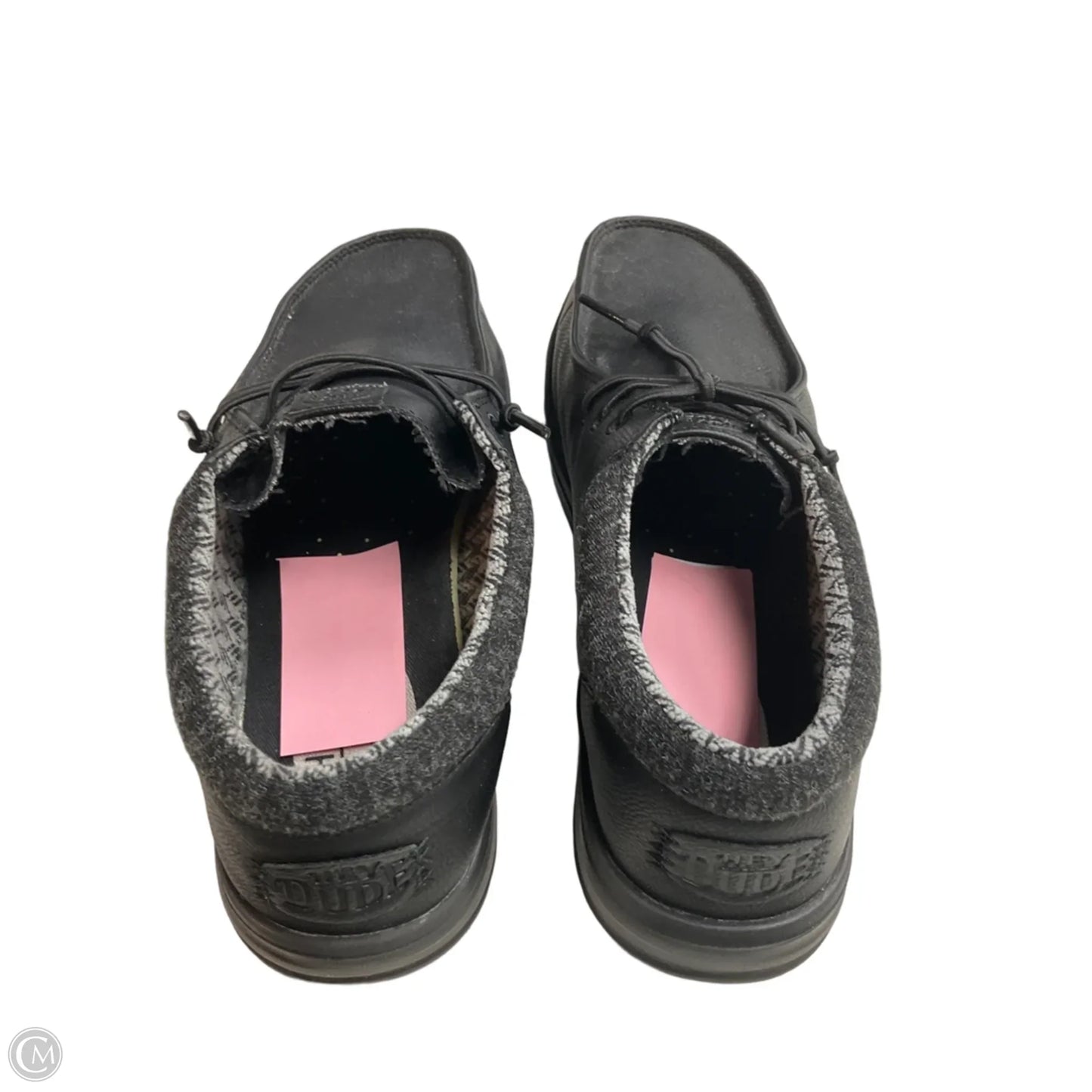 Shoes Flats By Hey Dude In Black, Size: 11.5