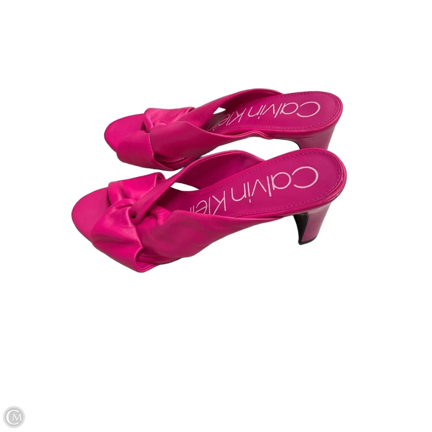 Sandals Heels Kitten By Calvin Klein In Pink, Size: 7