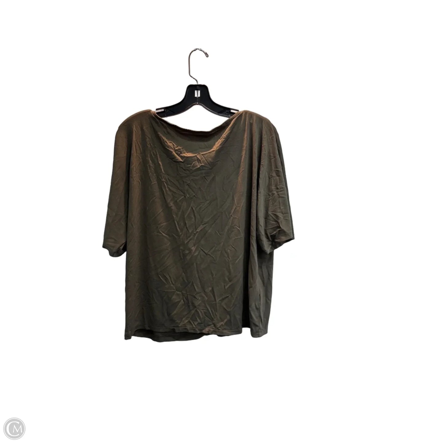 Top Short Sleeve By H&m In Brown, Size: M