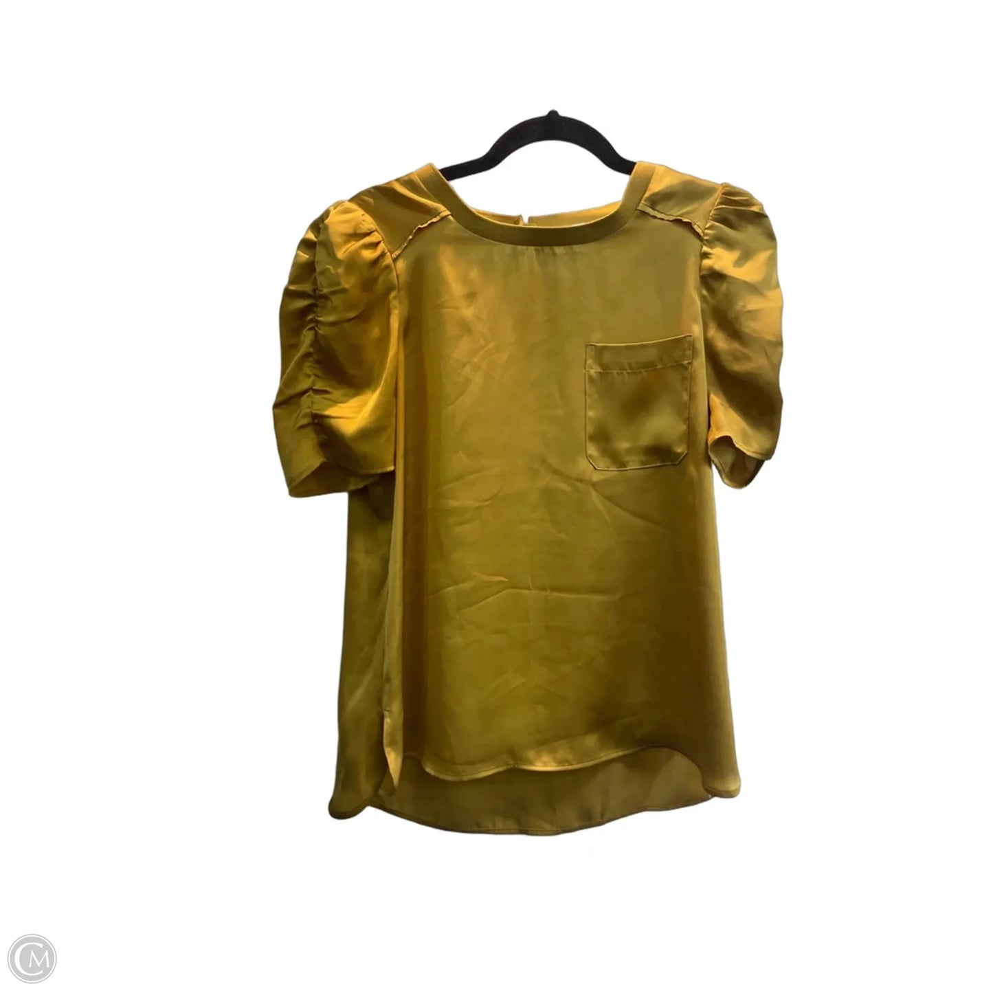 Top Short Sleeve By Dr2 In Yellow, Size: S