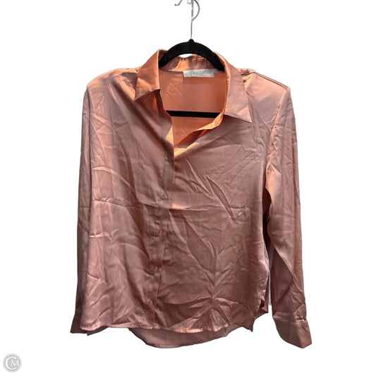 Blouse Long Sleeve By Astr The Label In Pink, Size: S
