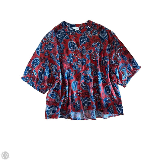 Top Short Sleeve By Wonderly In Multi-colored, Size: Xxl