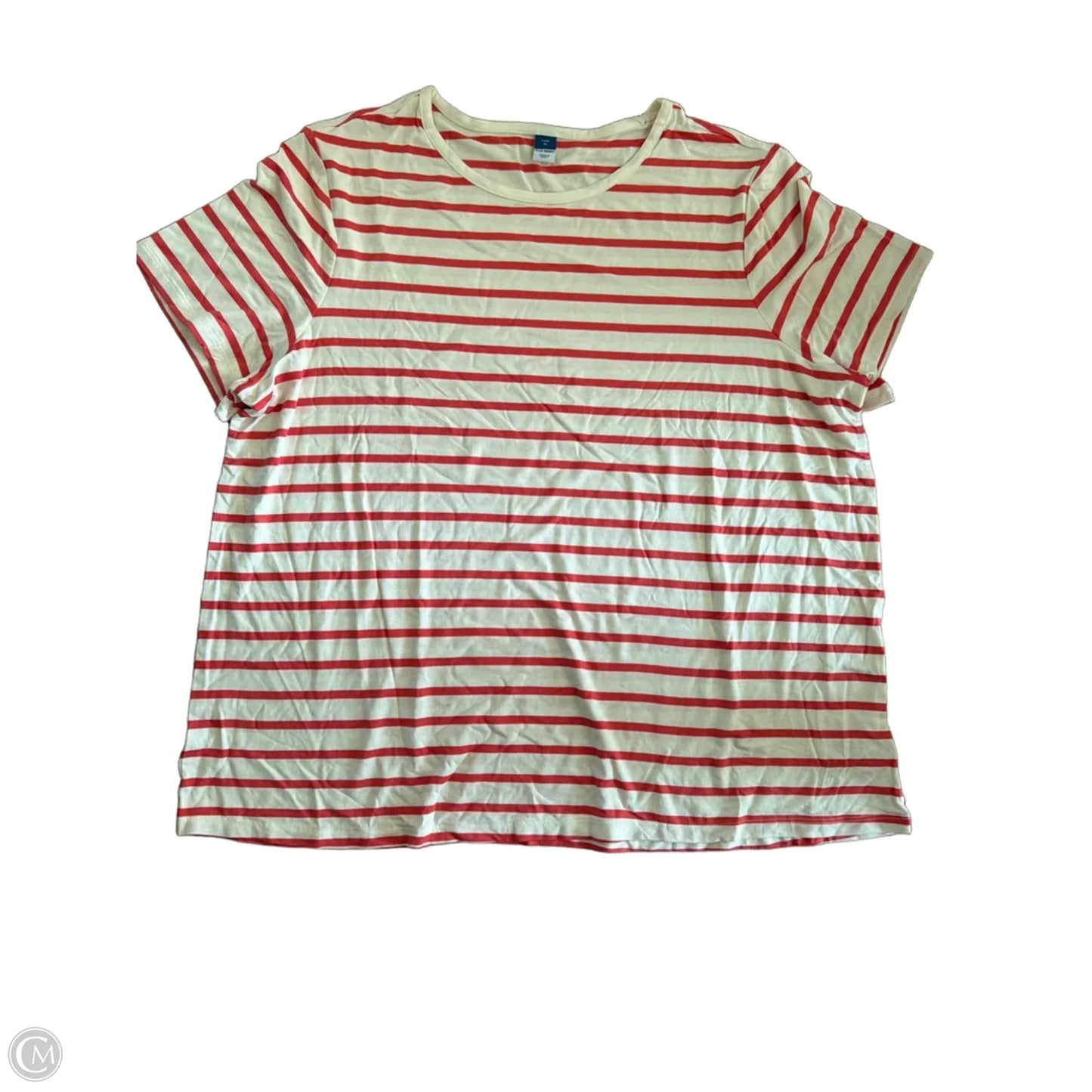 Top Short Sleeve By Old Navy In Striped Pattern, Size: Xl