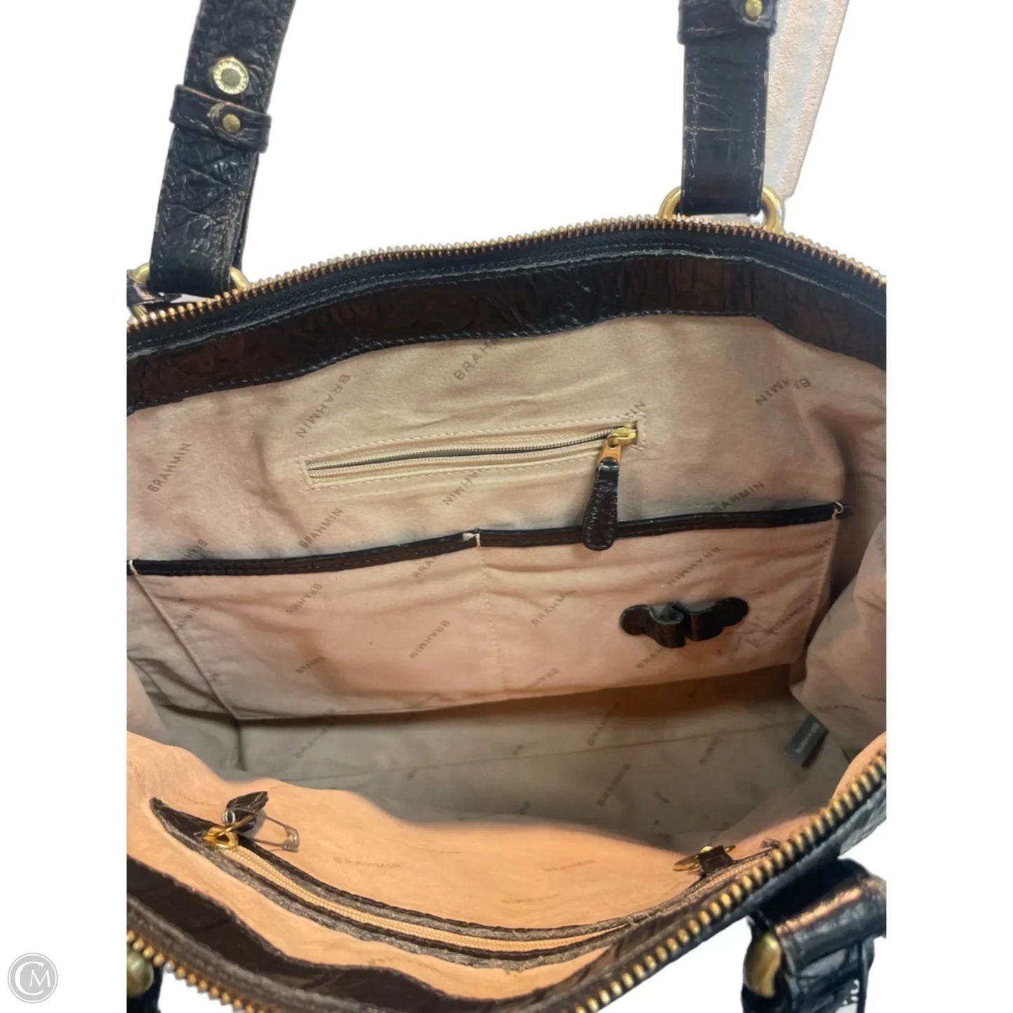 Handbag Designer By Brahmin, Size: Medium