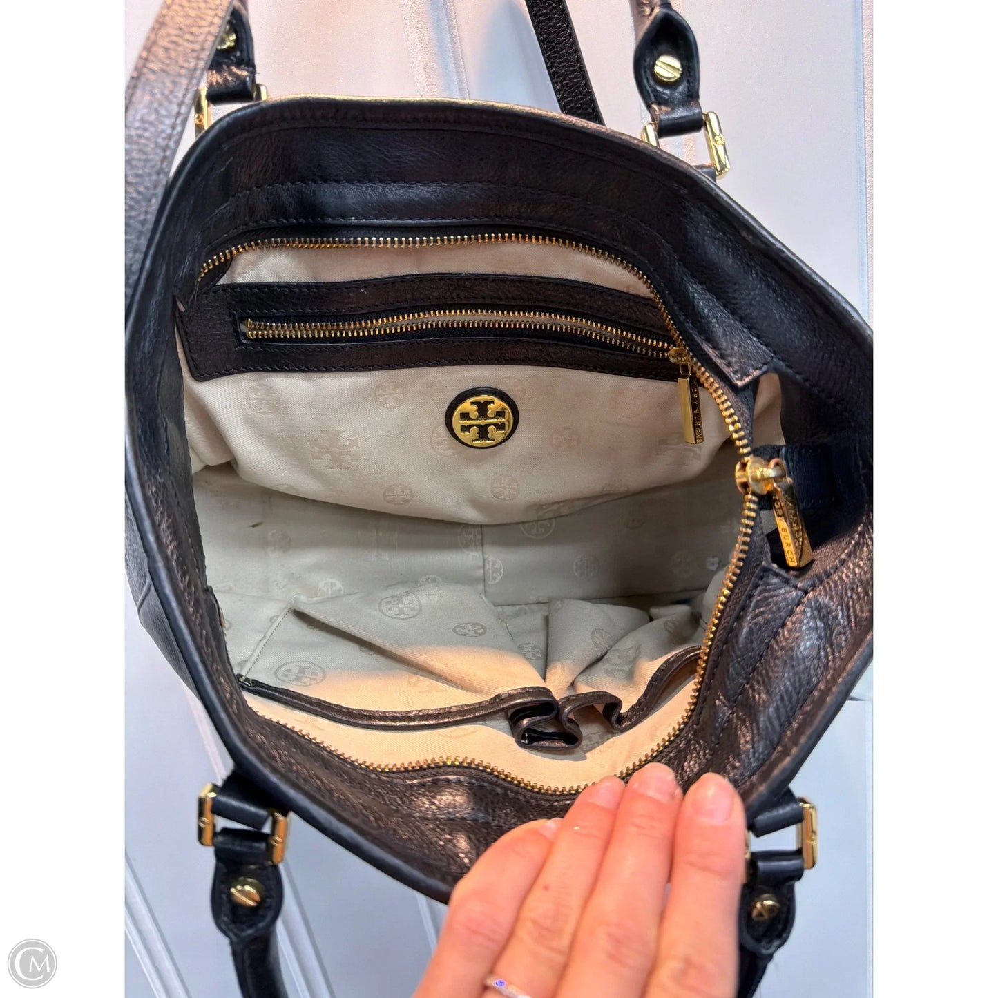 Handbag Designer By Tory Burch, Size: Medium