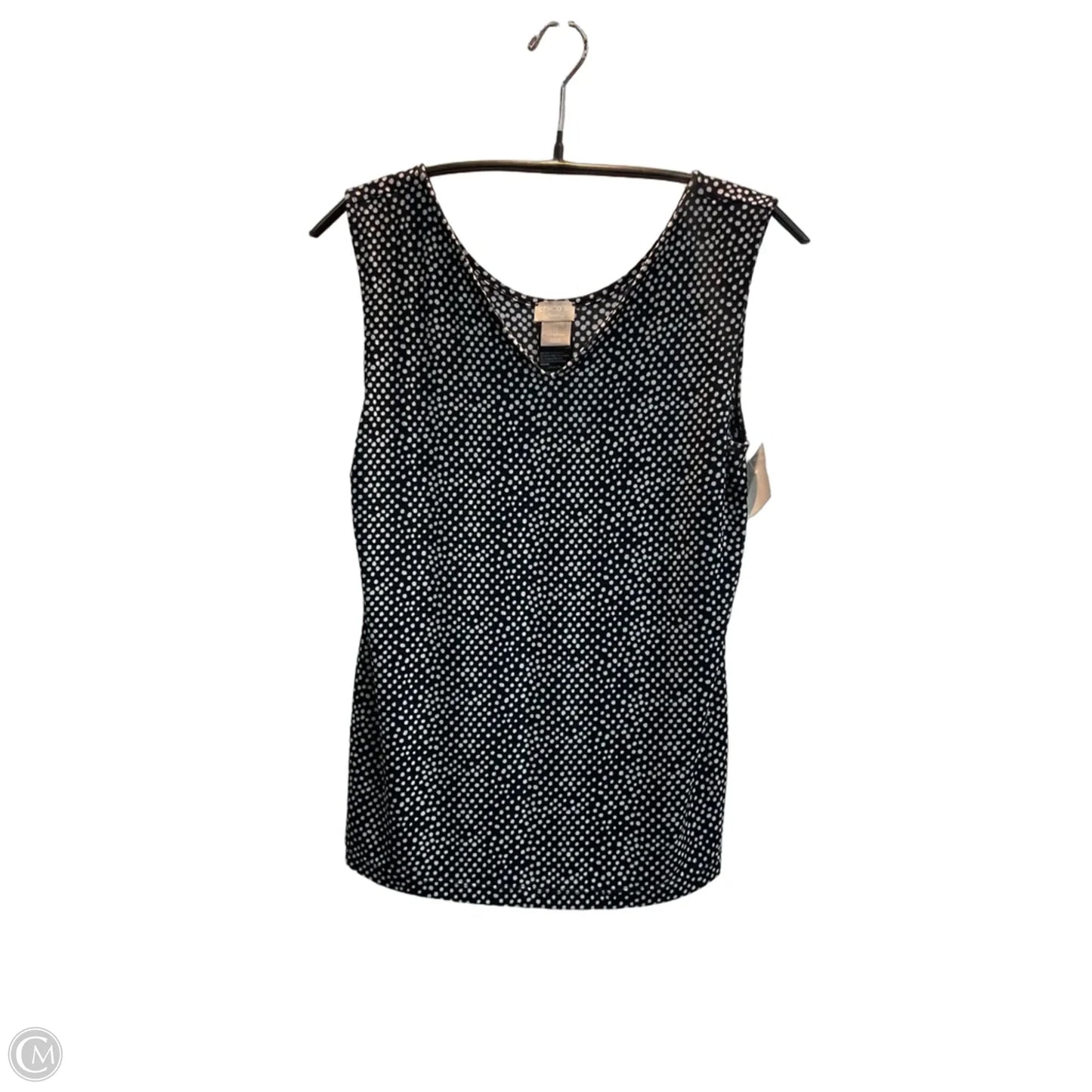 Top Sleeveless By Chicos In Polkadot Pattern, Size: S