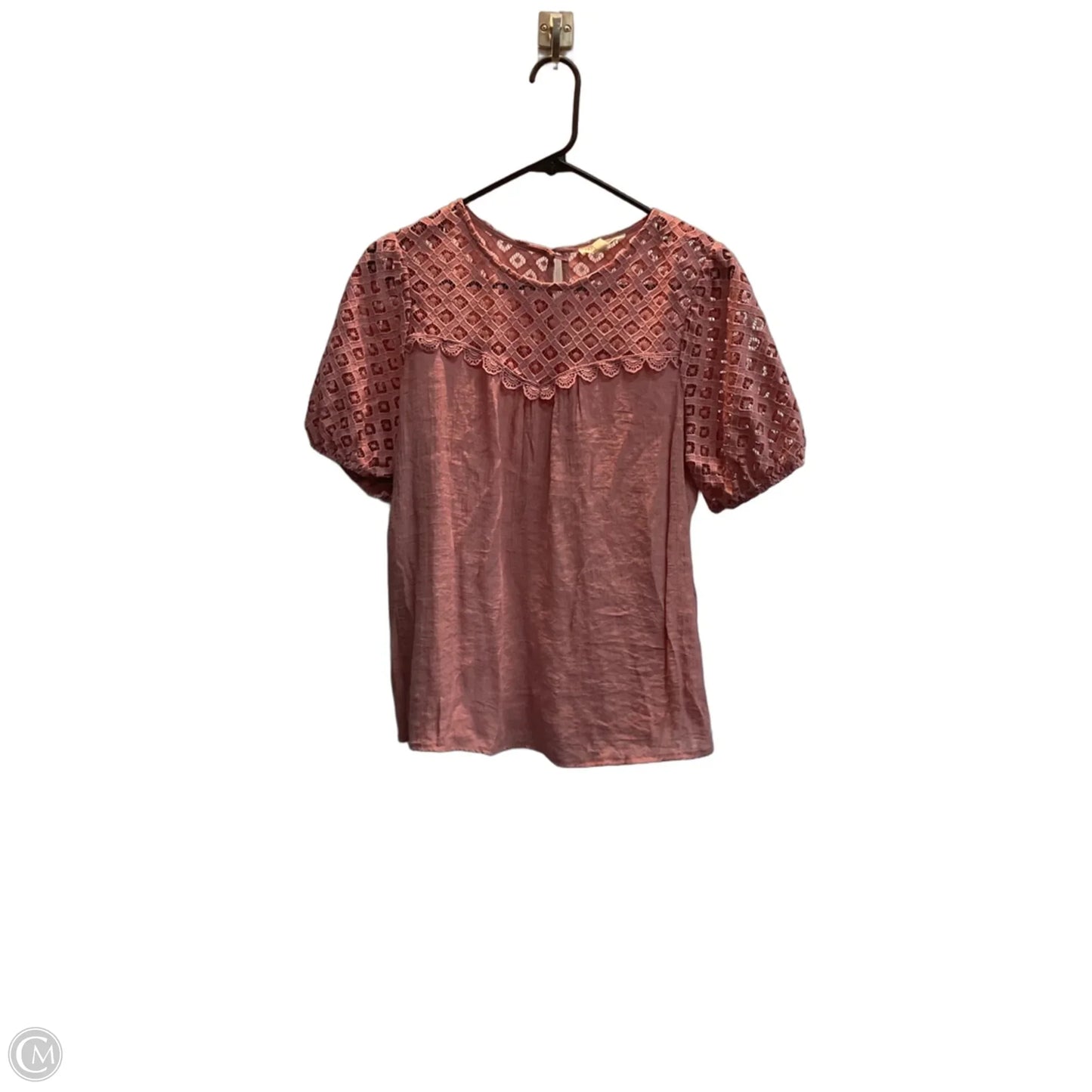 Top Short Sleeve By Clothes Mentor In Pink, Size: M