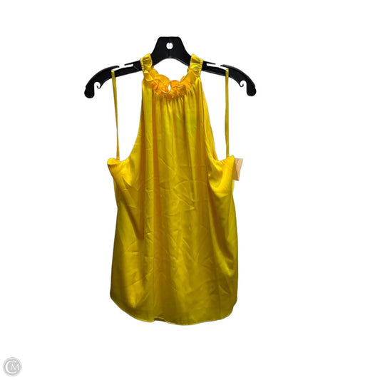 Blouse Sleeveless By White House Black Market In Yellow, Size: L