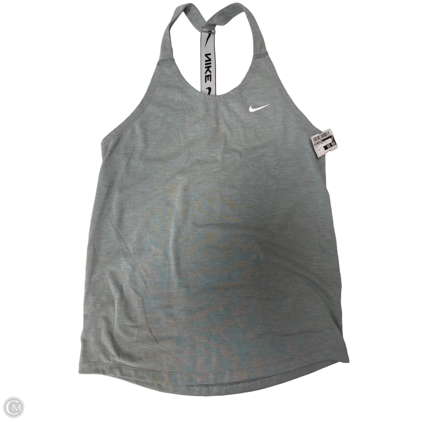 Athletic Tank Top By Nike Apparel In Grey, Size: S