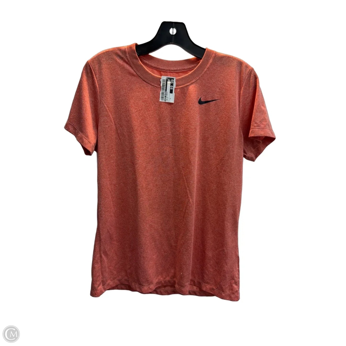 Top Short Sleeve Basic By Nike Apparel In Orange, Size: M