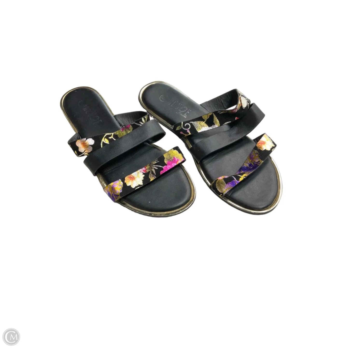 Sandals Flats By Rouge In Black, Size: 6
