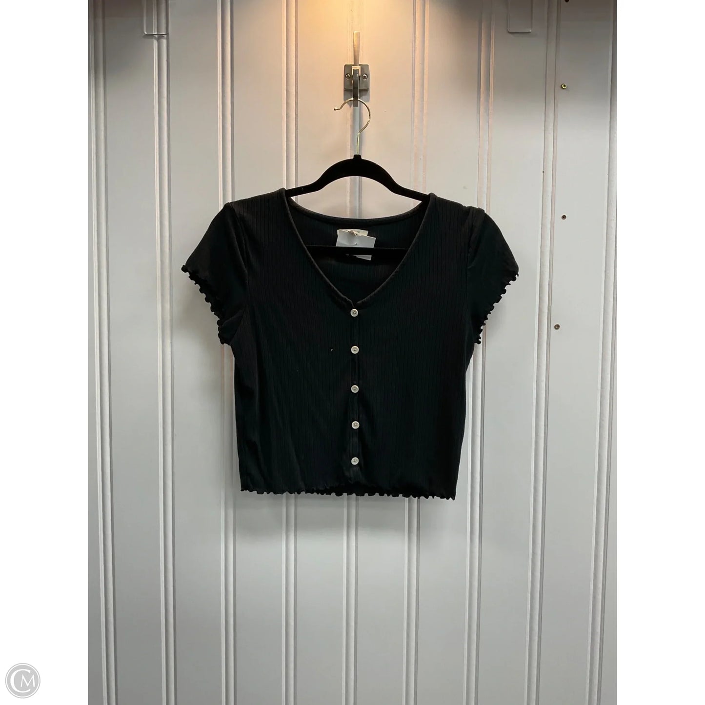 Top Short Sleeve By Madewell In Black, Size: M