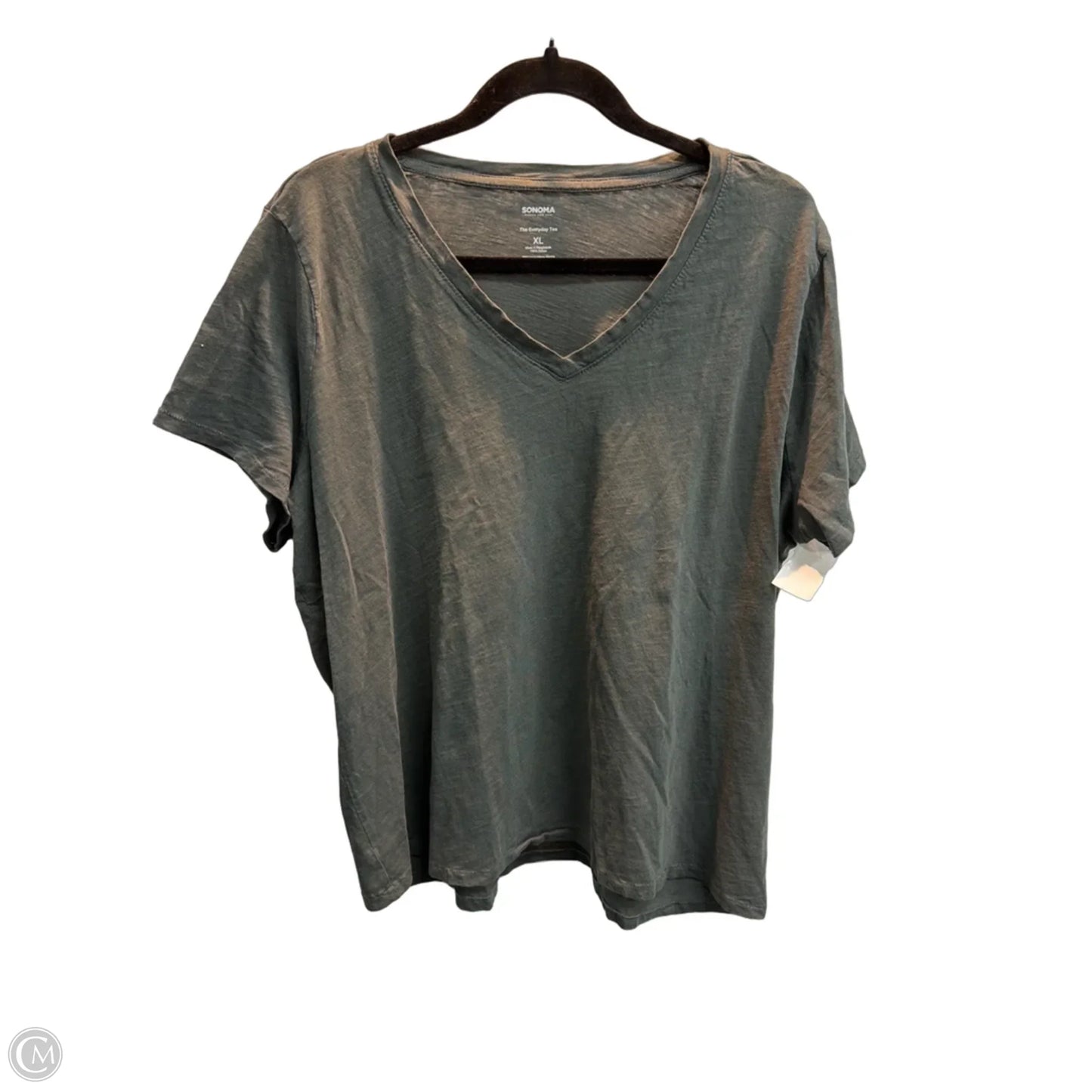 Top Short Sleeve Basic By Sonoma In Green, Size: Xl