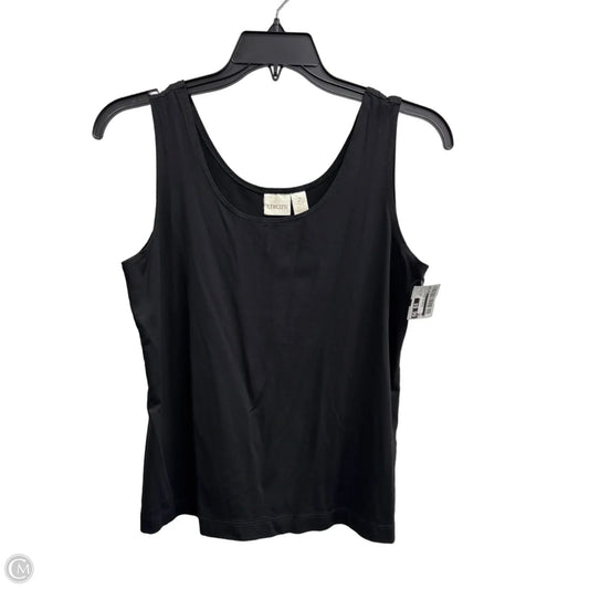 Top Sleeveless Basic By Chicos In Black, Size: L