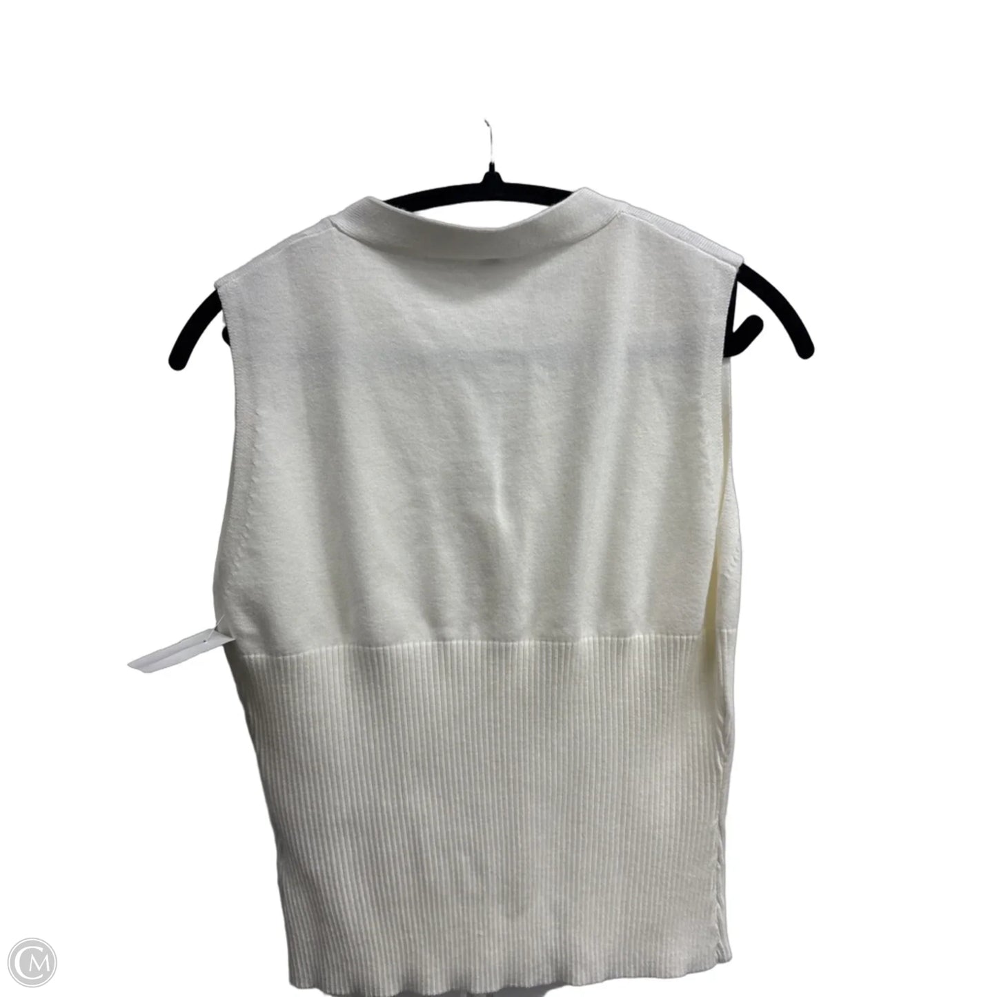 Top Sleeveless By Clothes Mentor In White, Size: S
