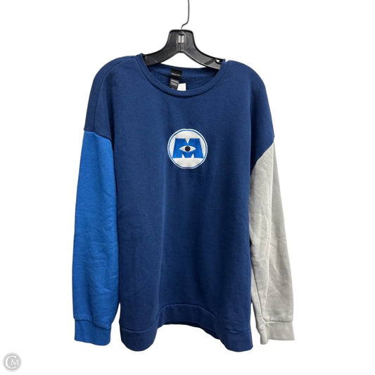 Sweatshirt Crewneck By Disney In Blue, Size: L