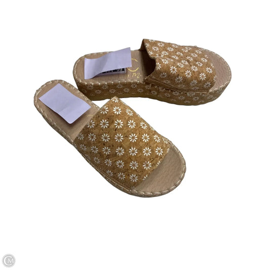 Sandals Heels Platform By Matisse In Tan, Size: 7