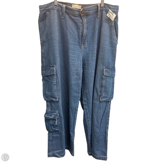 Jeans Wide Leg By Universal Thread In Blue, Size: 16