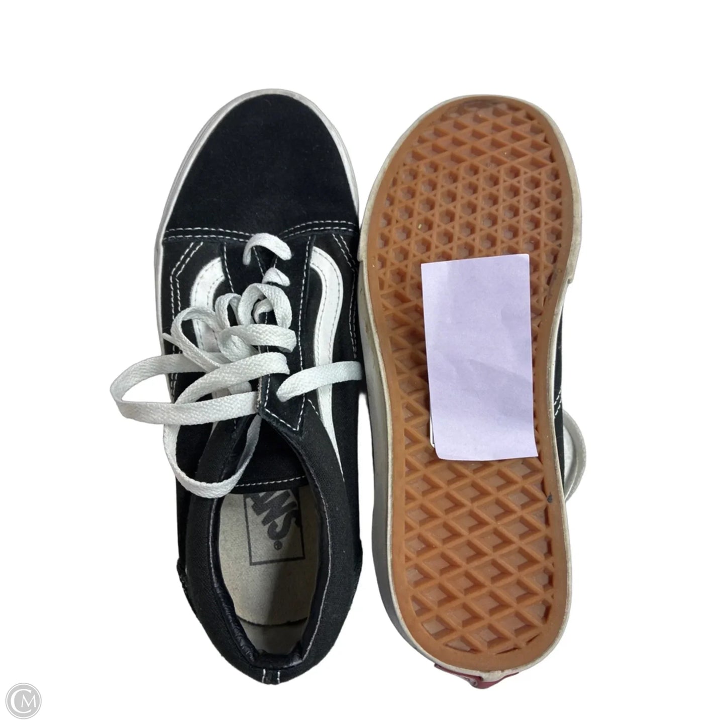 Shoes Sneakers By Vans In Black, Size: 7.5