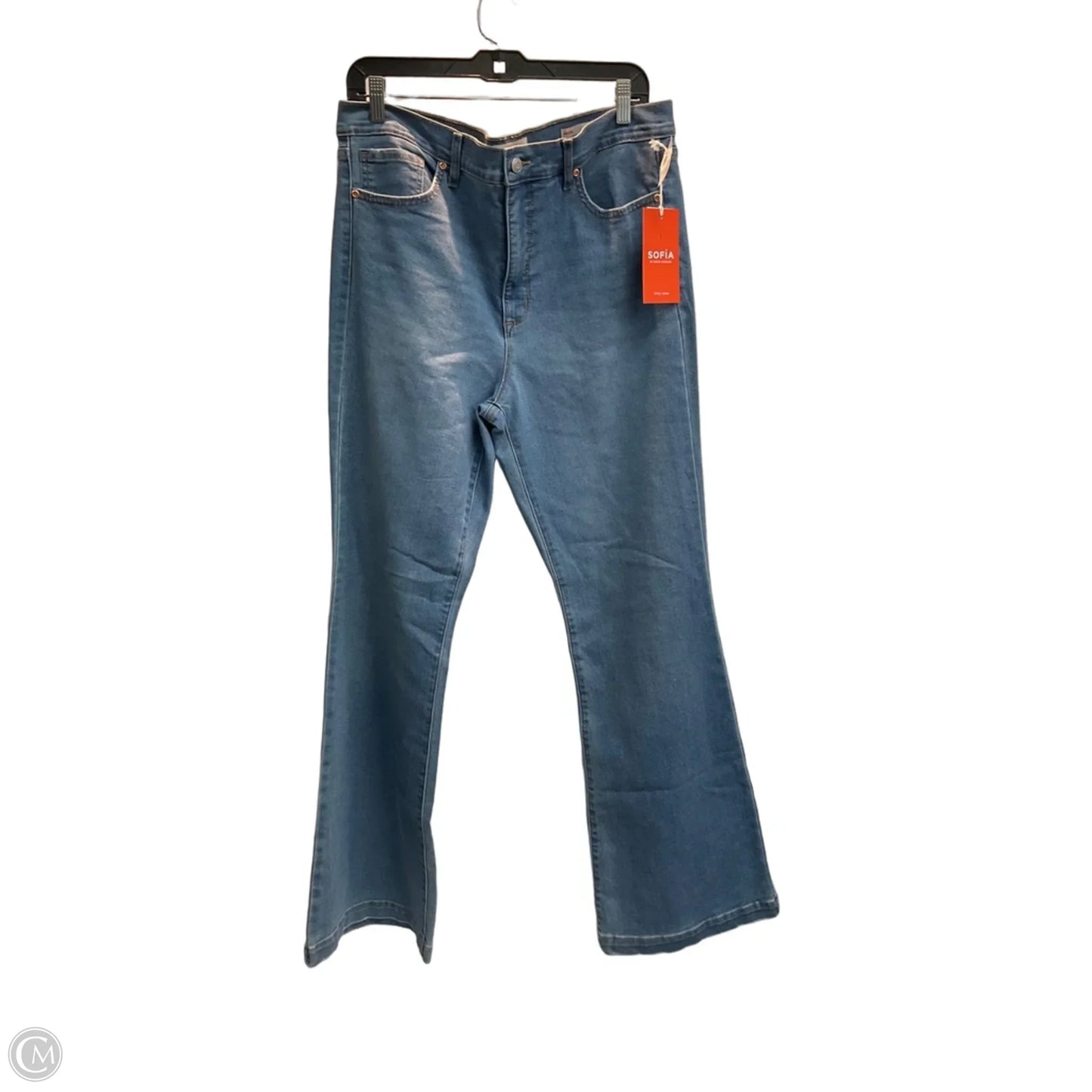 Jeans Flared By Sofia By Sofia Vergara In Blue, Size: 16