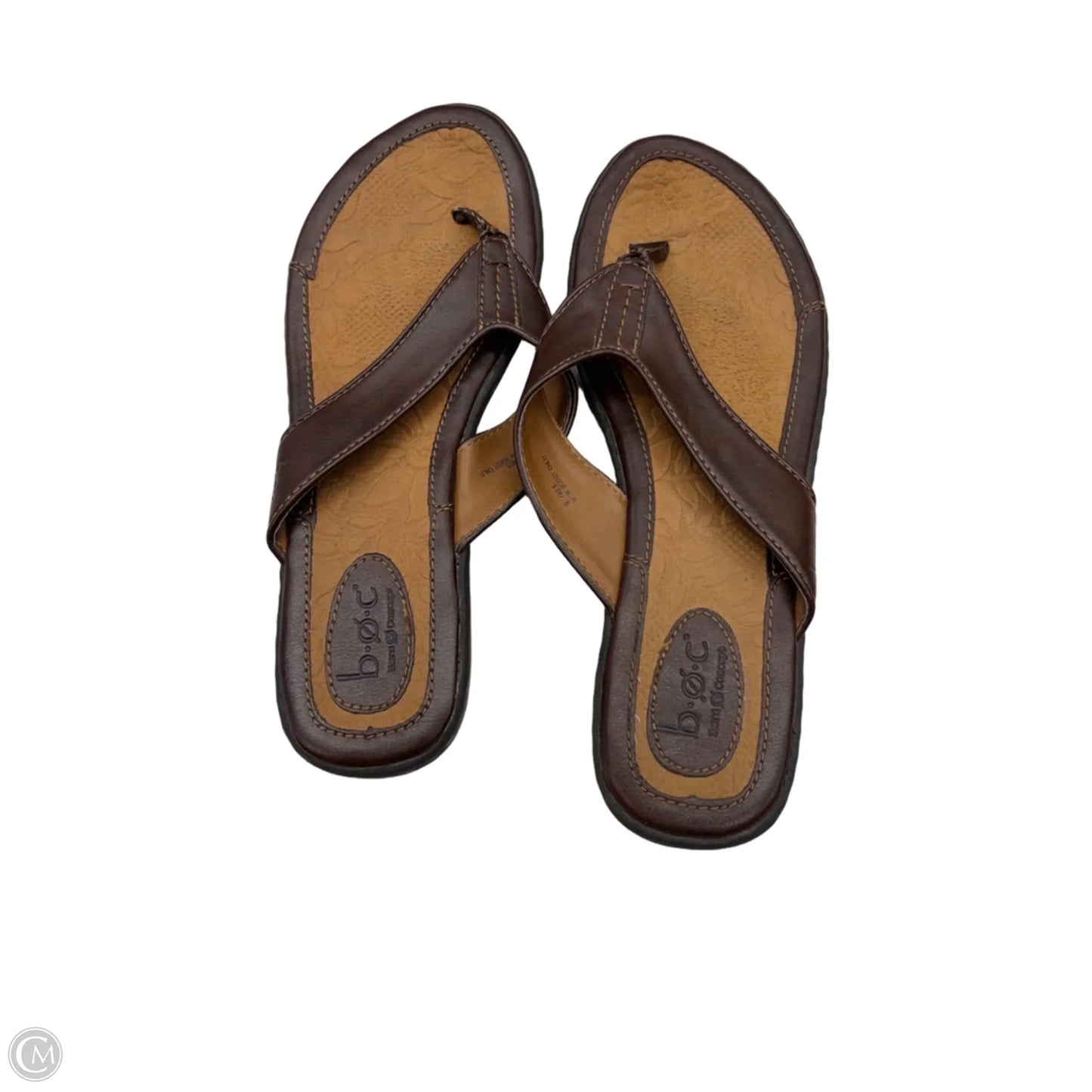 Sandals Flip Flops By Boc In Brown, Size: 9