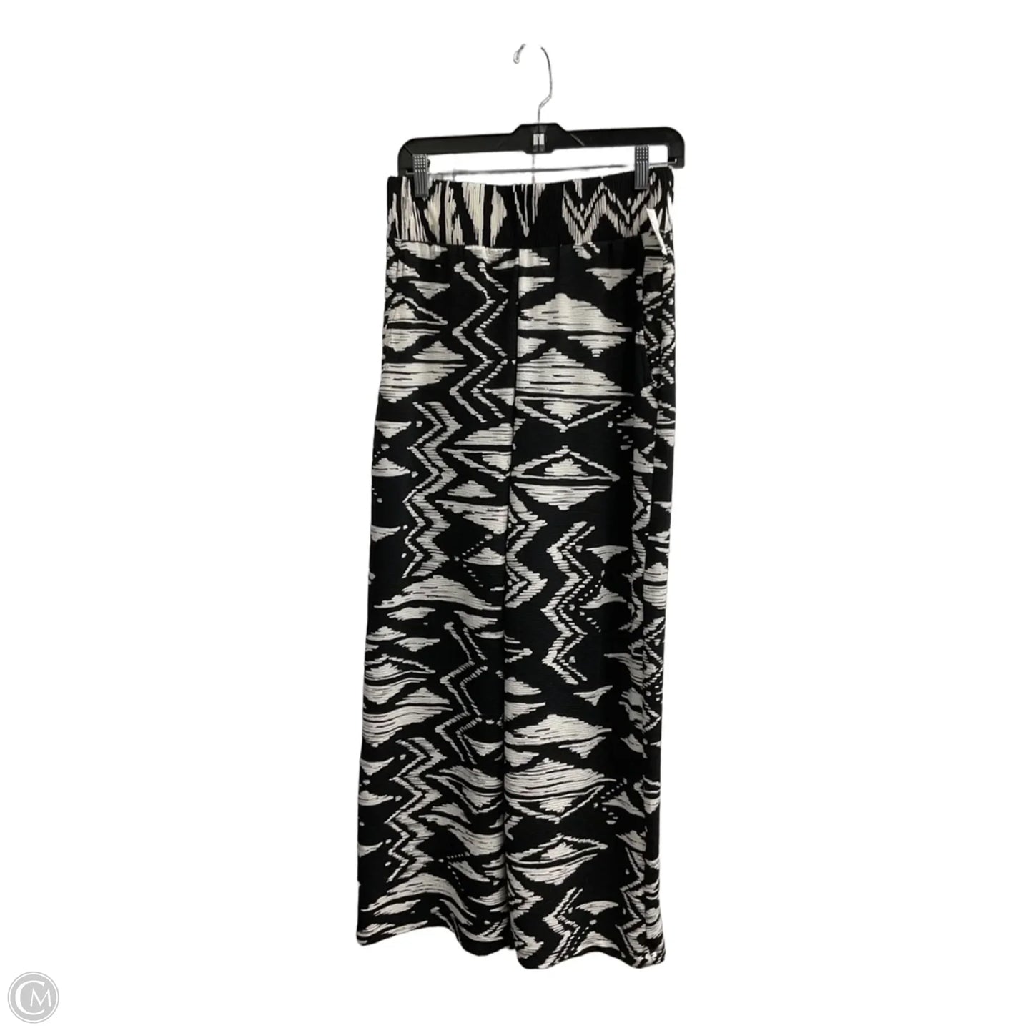 Pants Wide Leg By Chicos In Black & White, Size: 4p