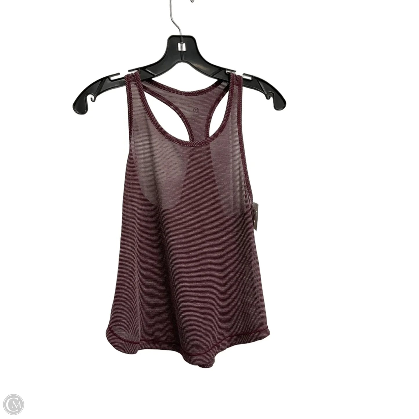 Athletic Tank Top By Lululemon In Maroon, Size: M