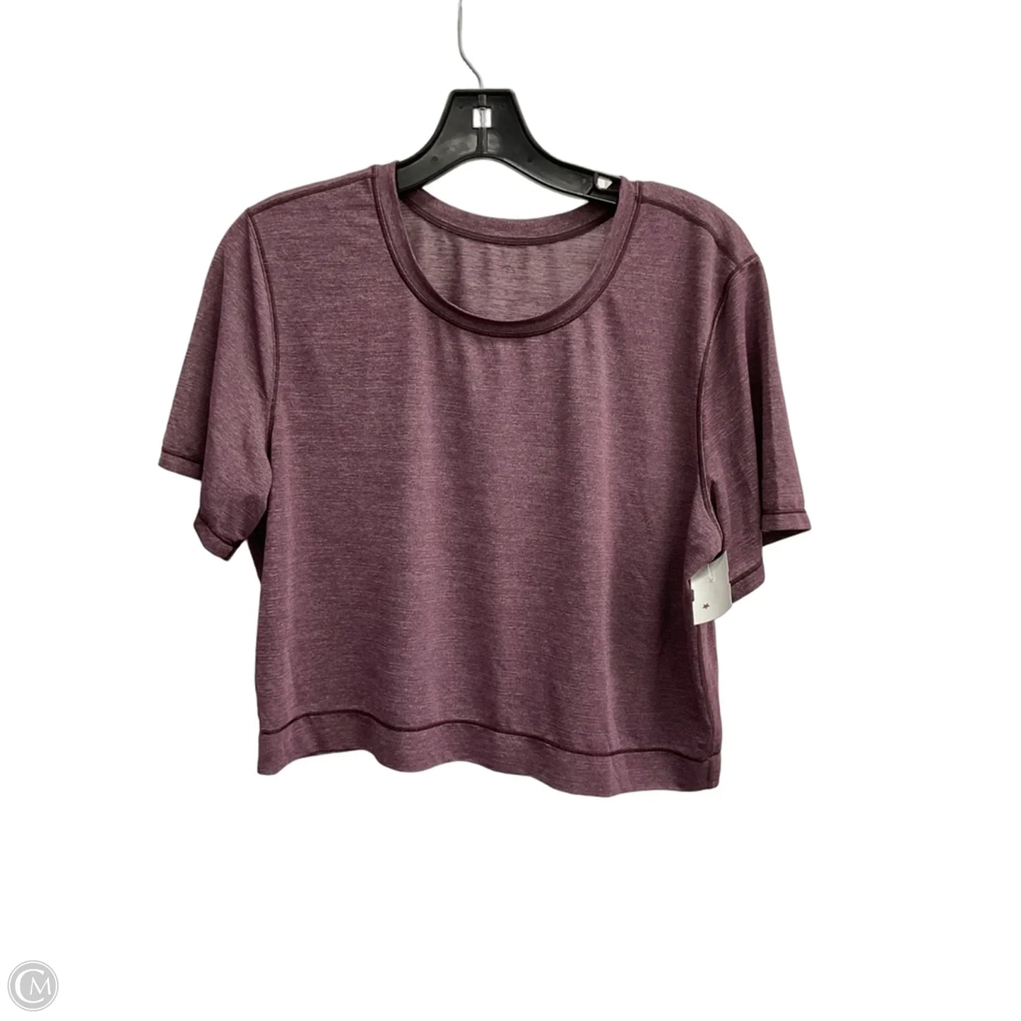 Athletic Top Short Sleeve By Lululemon In Purple, Size: M