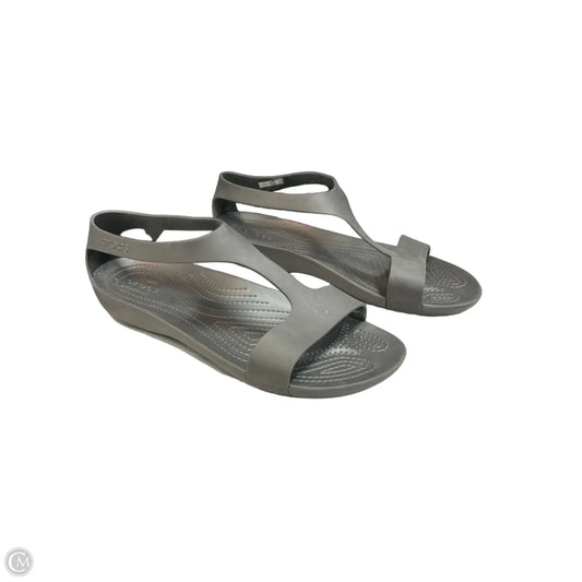 Sandals Heels Platform By Clothes Mentor In Black, Size: 11