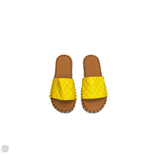Sandals Flats By Cmf In Yellow, Size: 7