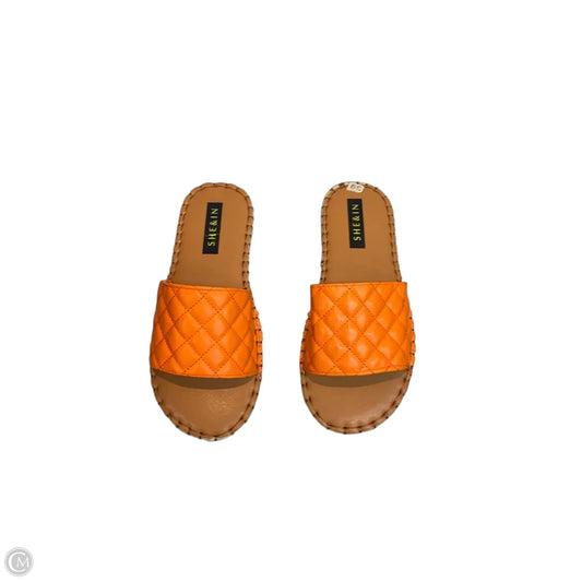 Sandals Flats By Cmf In Orange, Size: 7