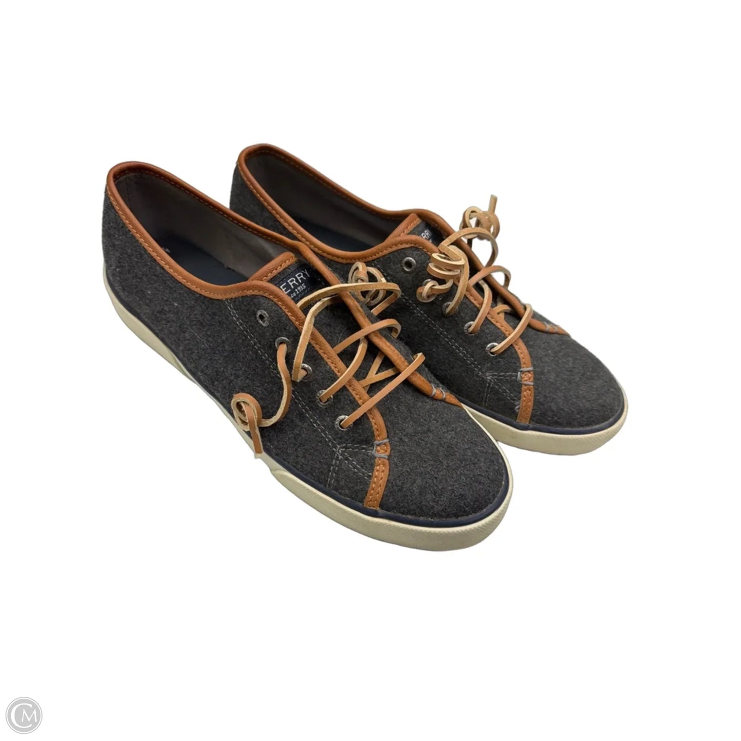 Shoes Sneakers By Sperry In Grey, Size: 10