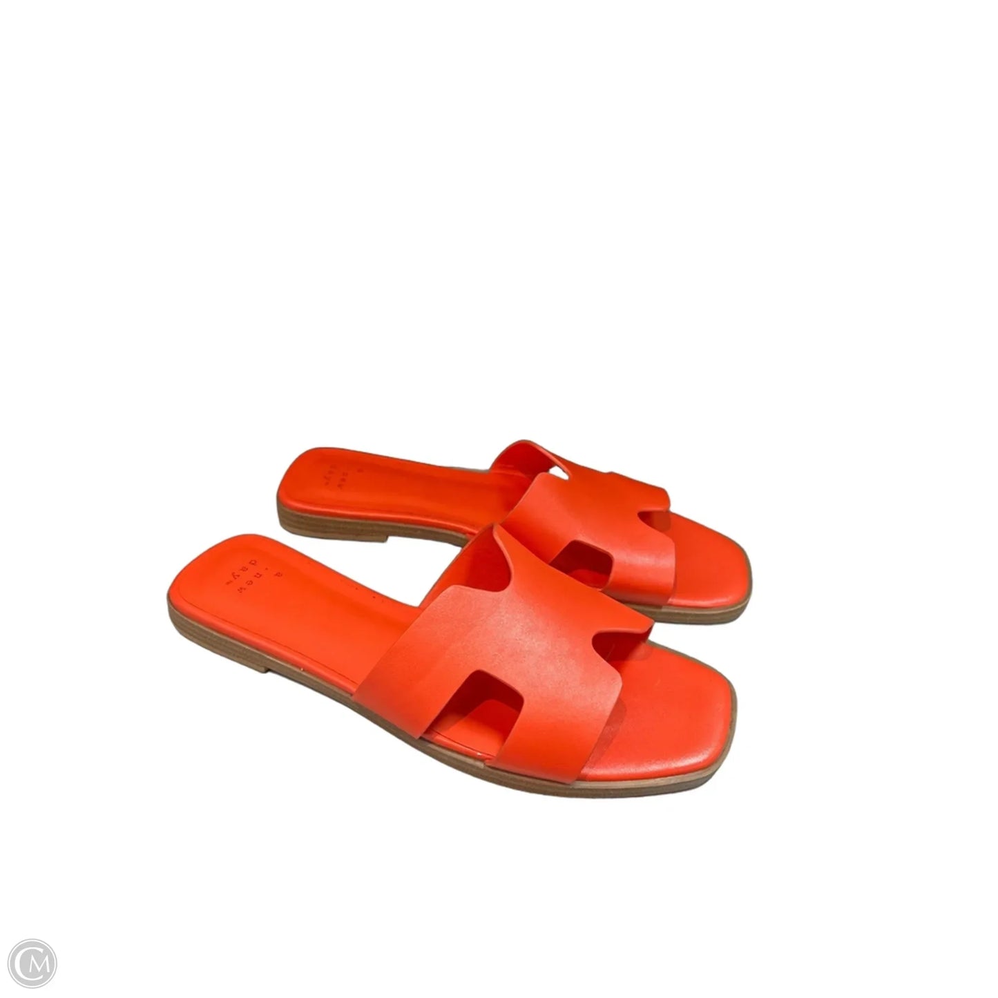 Sandals Flats By A New Day In Orange, Size: 7.5