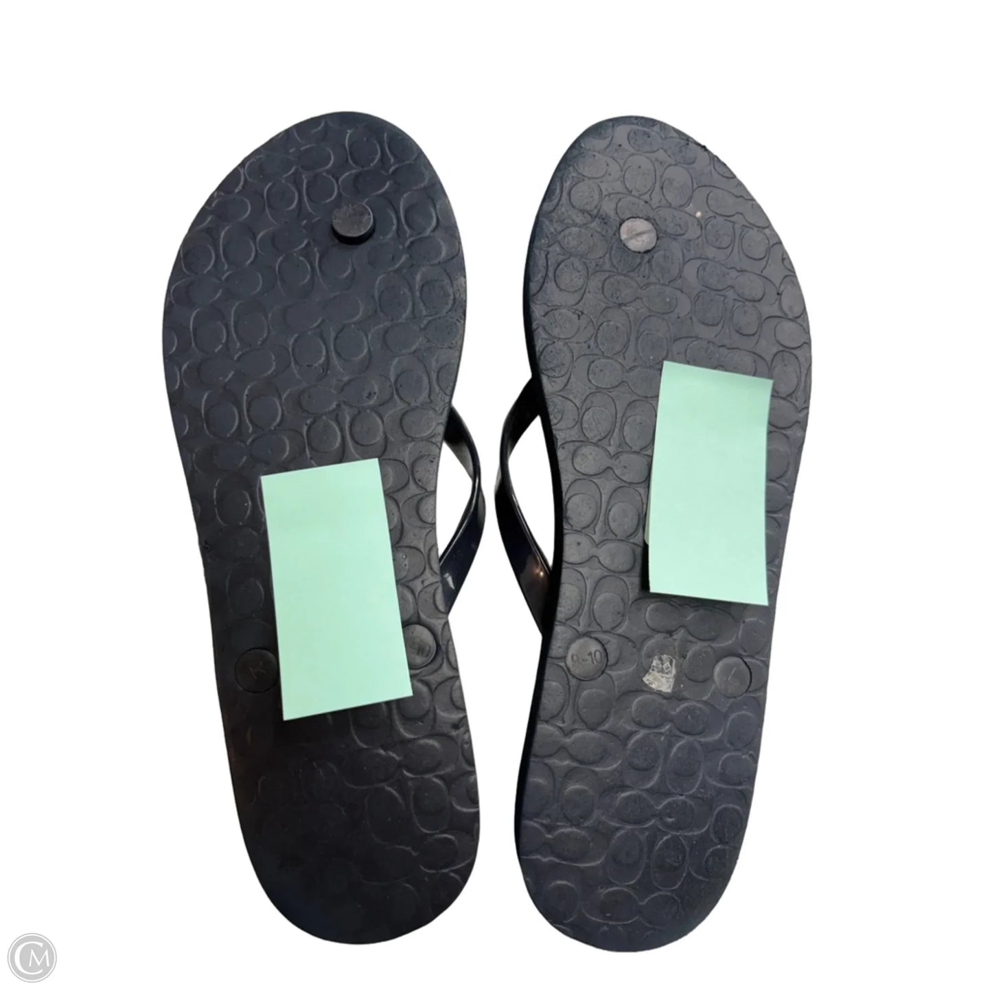 Sandals Designer By Coach In Navy, Size: 10