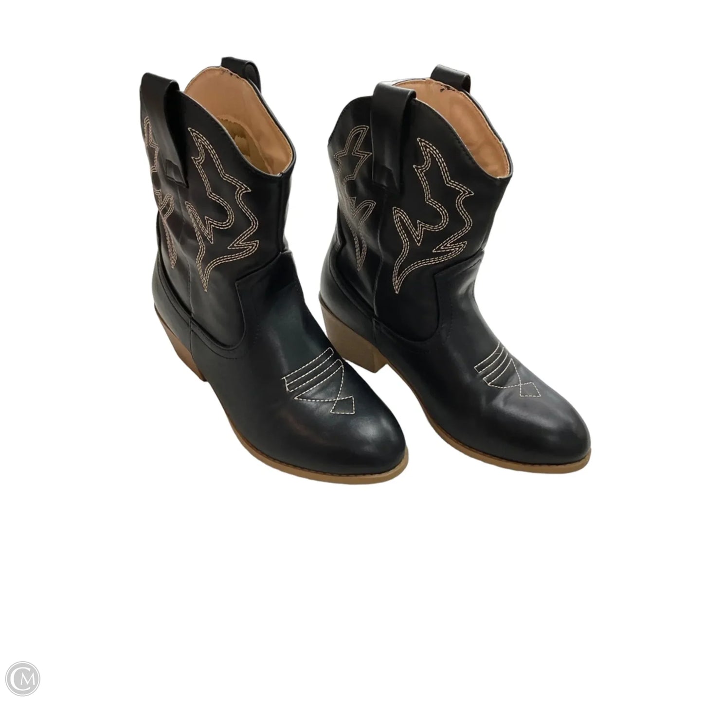 Boots Western By Forever In Black, Size: 8.5