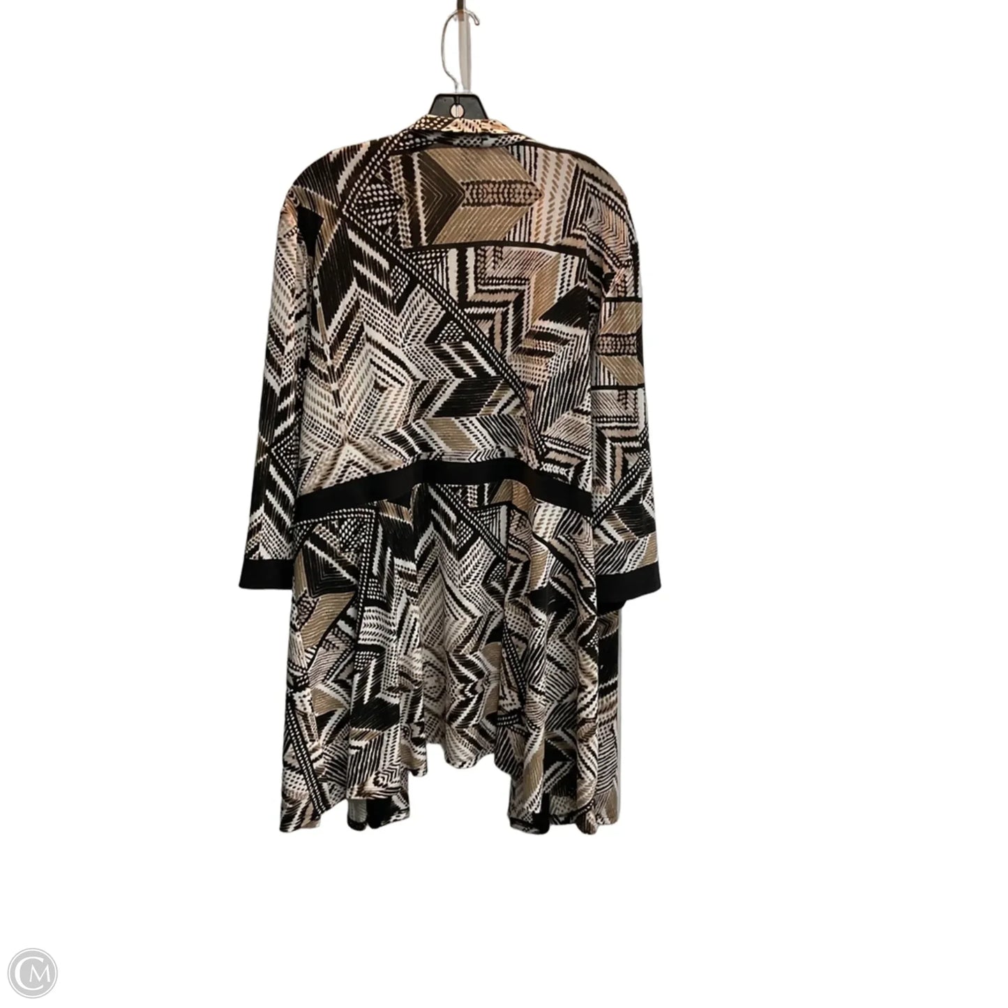 Kimono By Dressbarn In Black & Brown, Size: 1x
