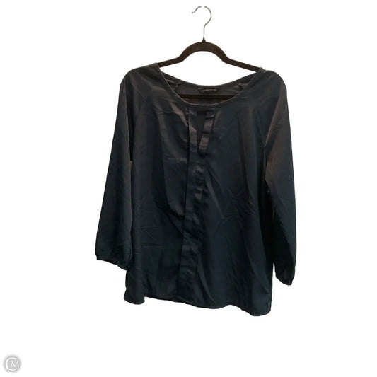 Top Long Sleeve By Banana Republic In Navy, Size: M