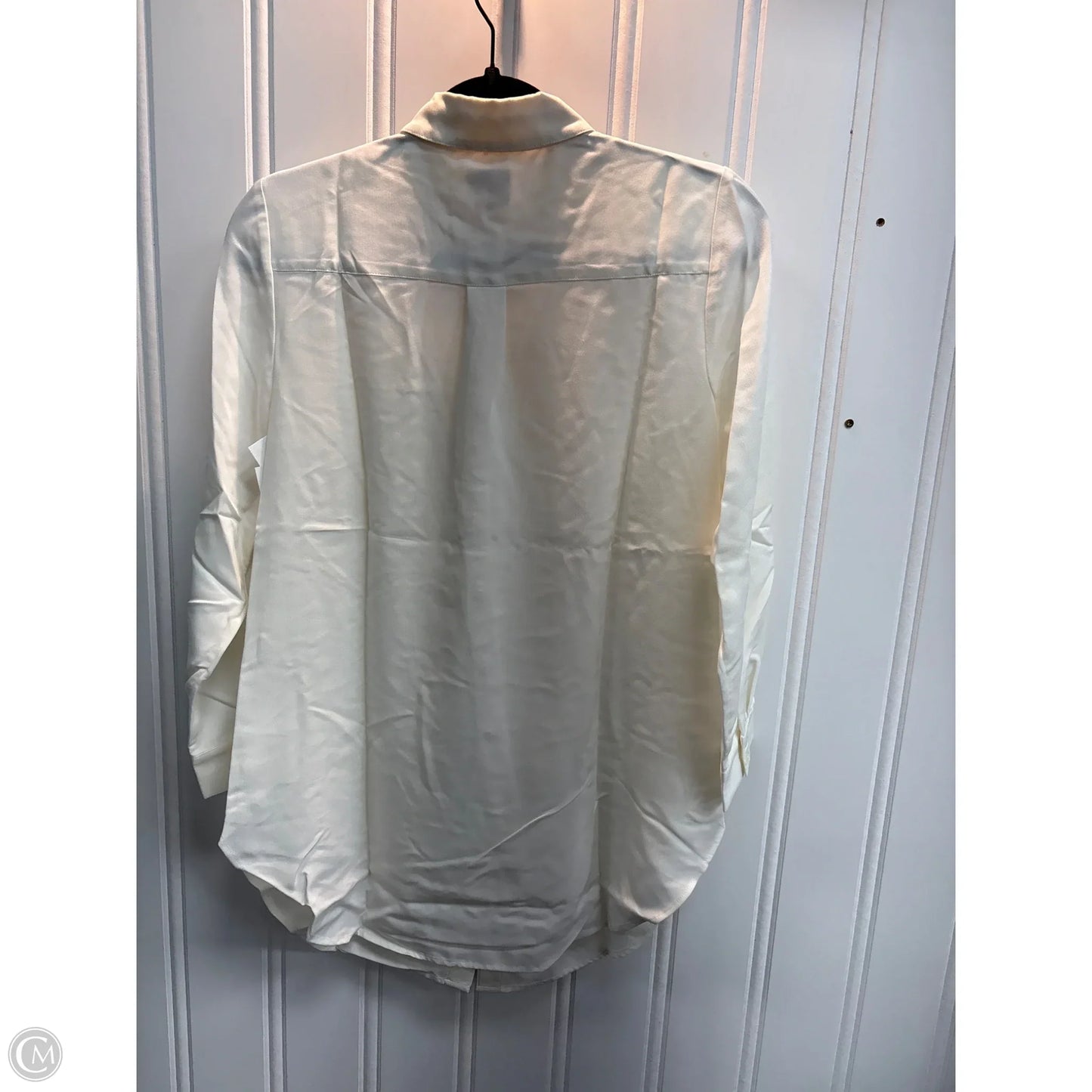 Top Long Sleeve By Chicos In White, Size: Sp