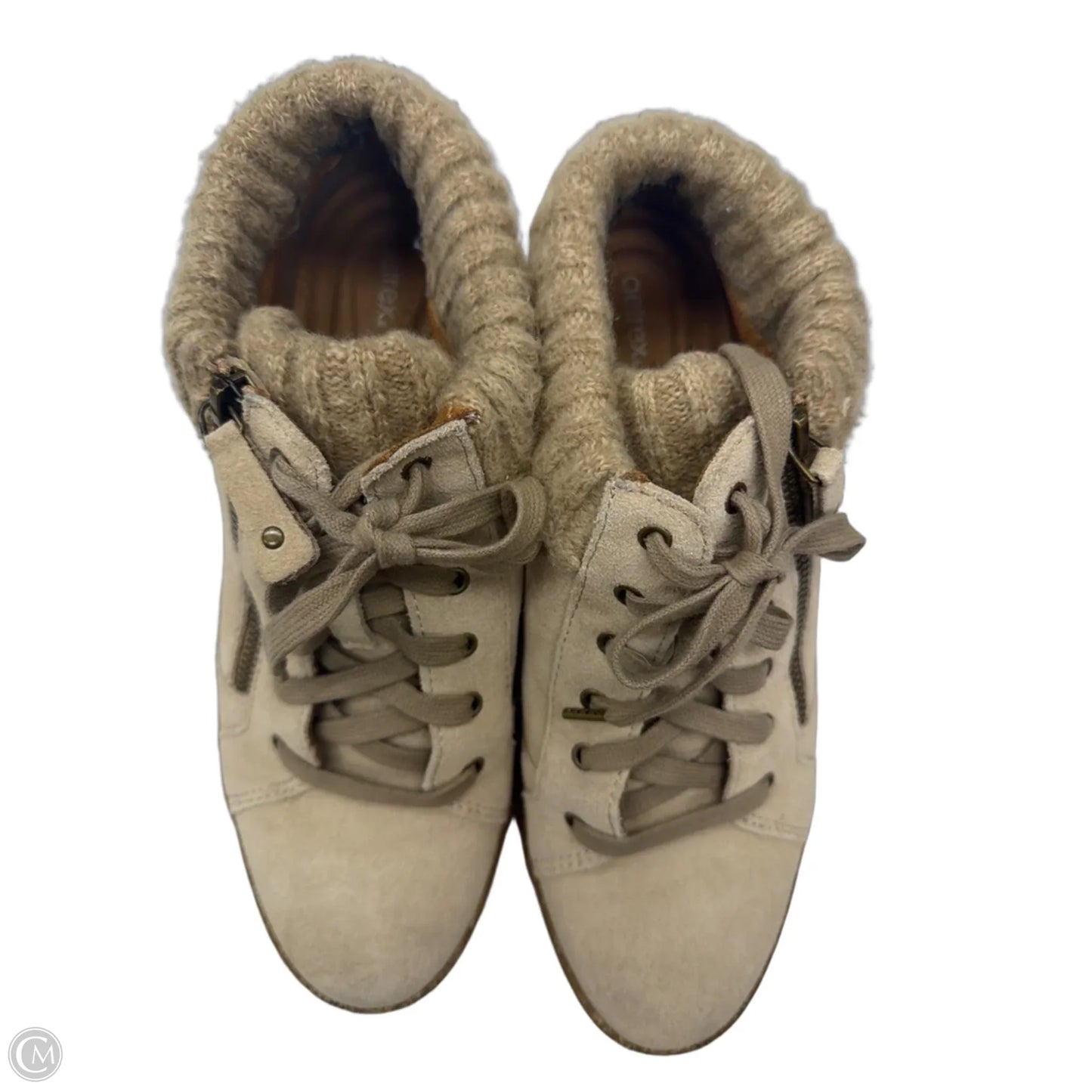 Shoes Sneakers By Aetrex In Tan, Size: 9