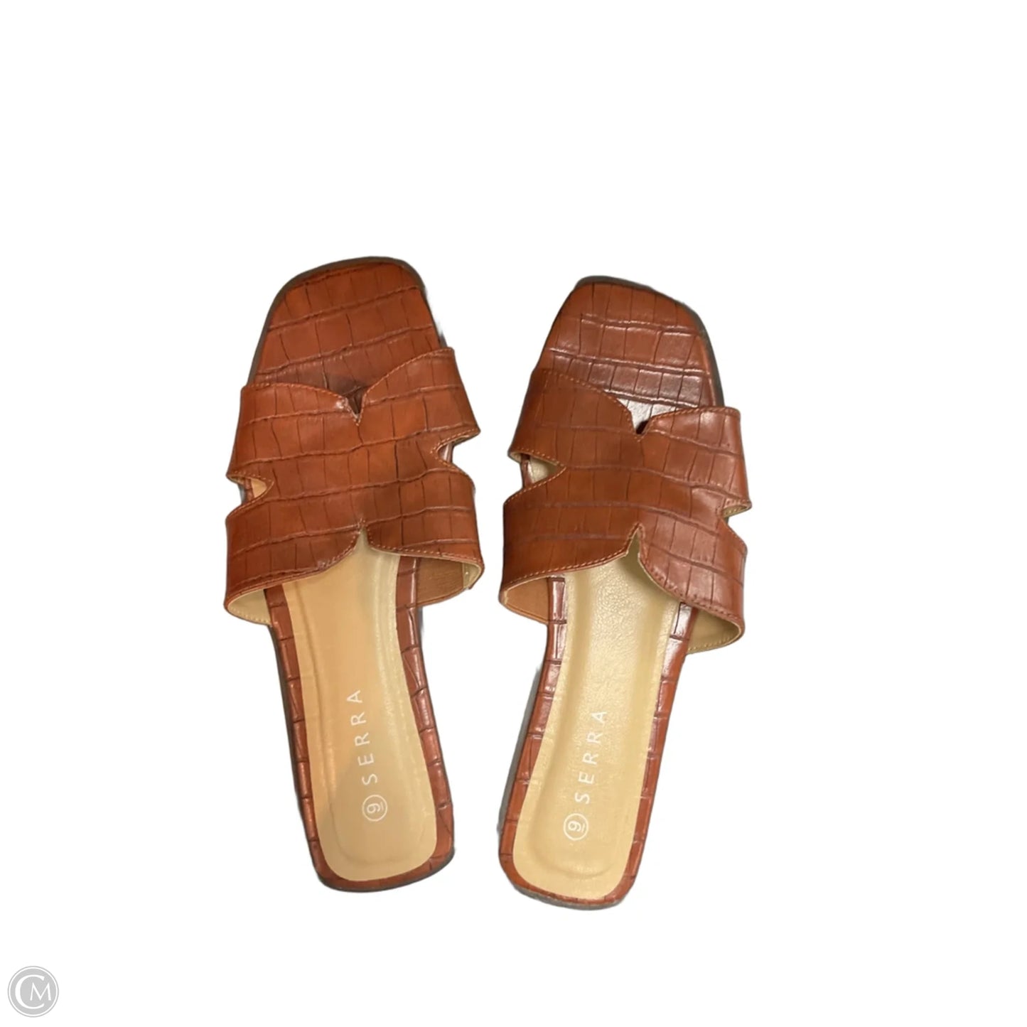 Sandals Flats By Serra In Brown, Size: 9