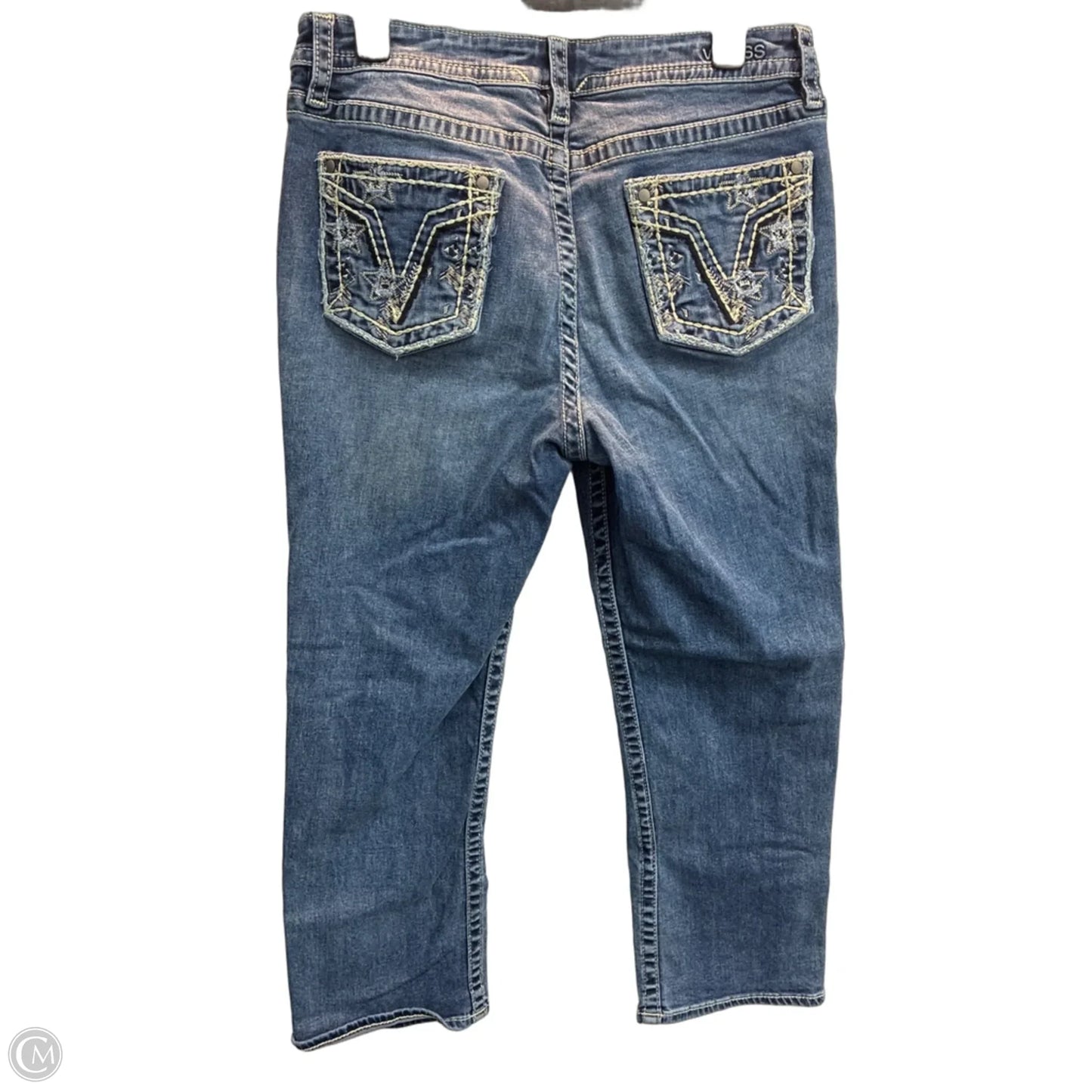 Jeans Cropped By Vigoss In Blue, Size: 12