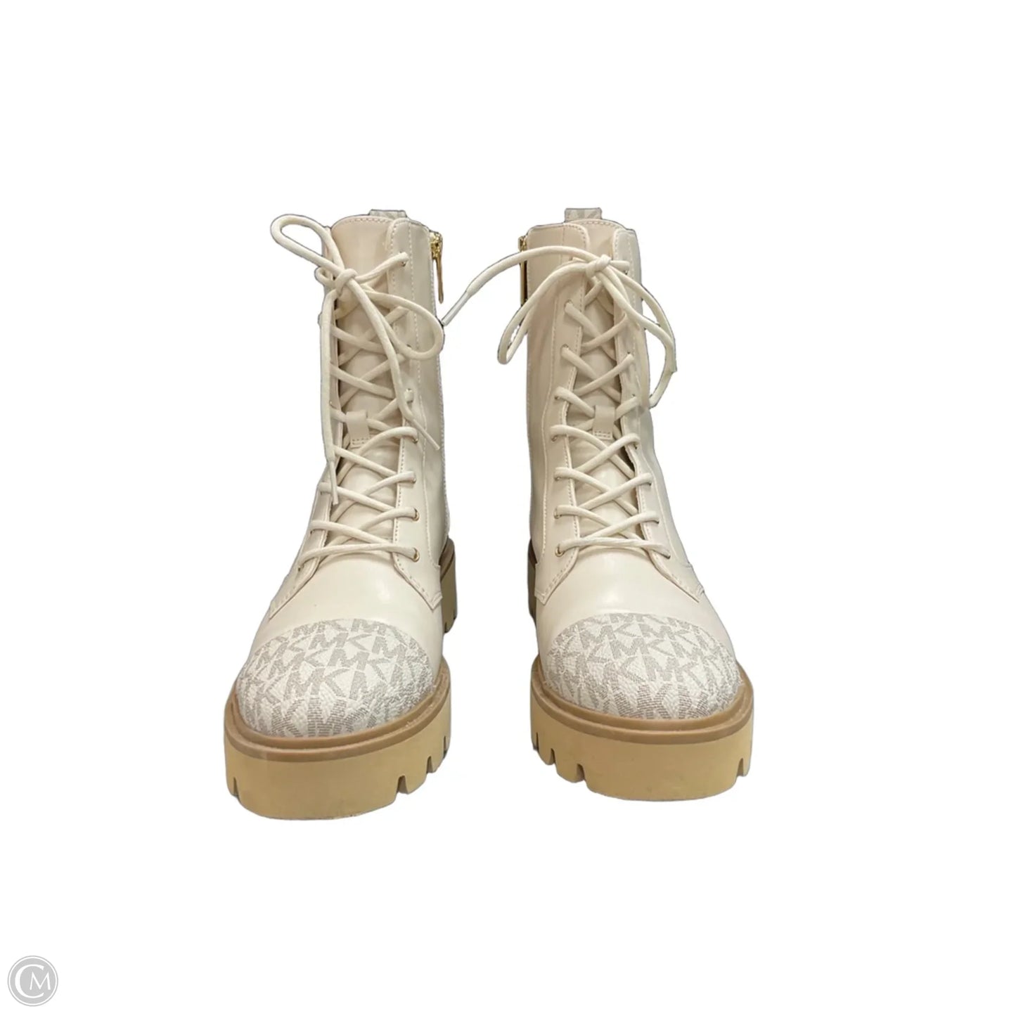 Boots Combat By Michael By Michael Kors In Beige, Size: 8