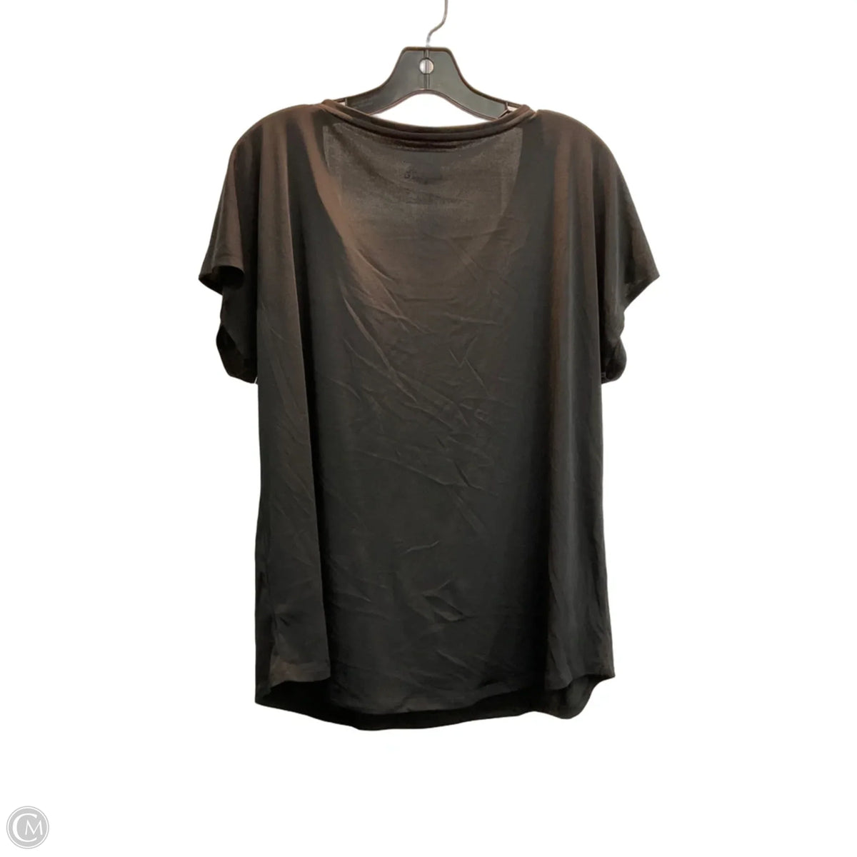 Top Short Sleeve Basic By Chicos In Black, Size: Xl