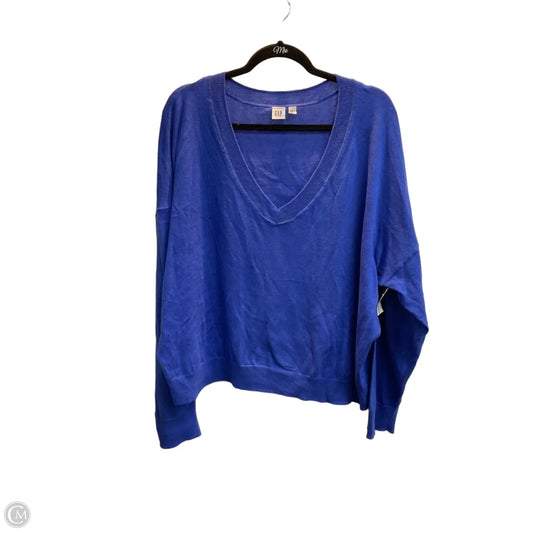 Sweater By Gap In Blue, Size: Xxl