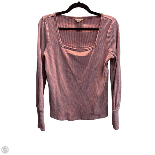 Top Long Sleeve By Ana In Pink, Size: M