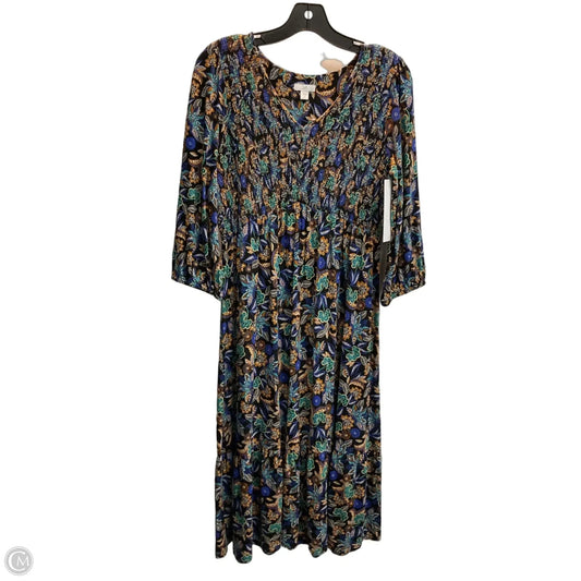 Dress Casual Midi By J. Jill In Multi-colored, Size: Sp