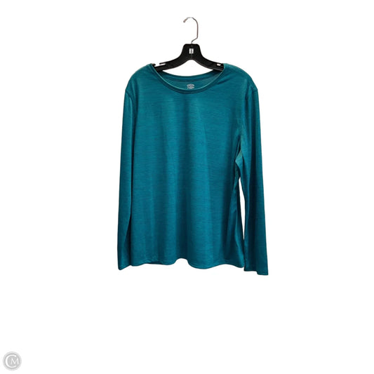 Athletic Top Long Sleeve Crewneck By Athletic Works In Blue, Size: Xl