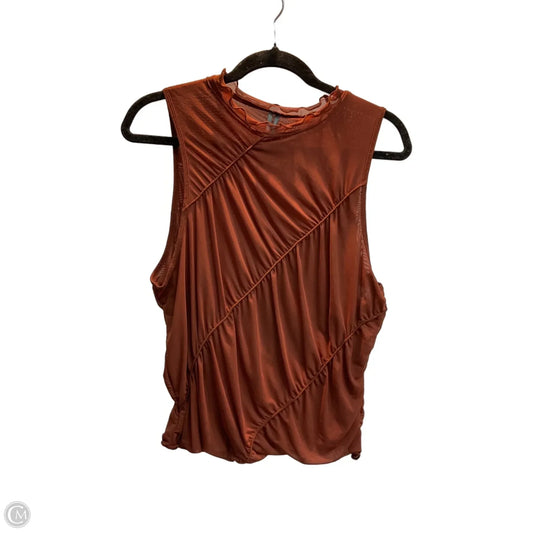 Blouse Sleeveless By Anthropologie In Brown, Size: Xl